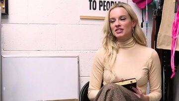 MILF Caught With Stolen Dildo Fucked On The Desk