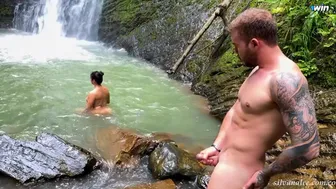 Pervert Masturbates While I Get Naked In The River   Silvana Lee & Brian Evansx