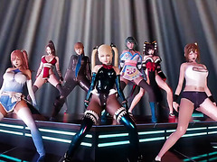 3d Animated Beauties Perform A Seductive Dance For The Viewers