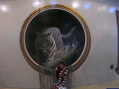 Big Ass Thai GF Museum Visit And Fuck