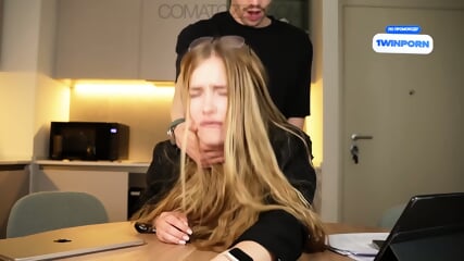 Busty Secretary Failed At Her Job