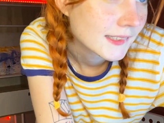 Great Big Boobs On Masturbating Redhead