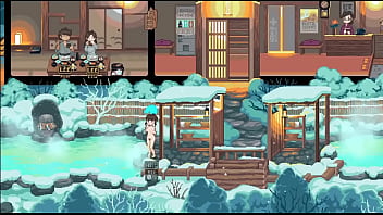 Hentai Game, Pixel Art. Three Horny Girls Fuck Each Other&#039_s Partners.